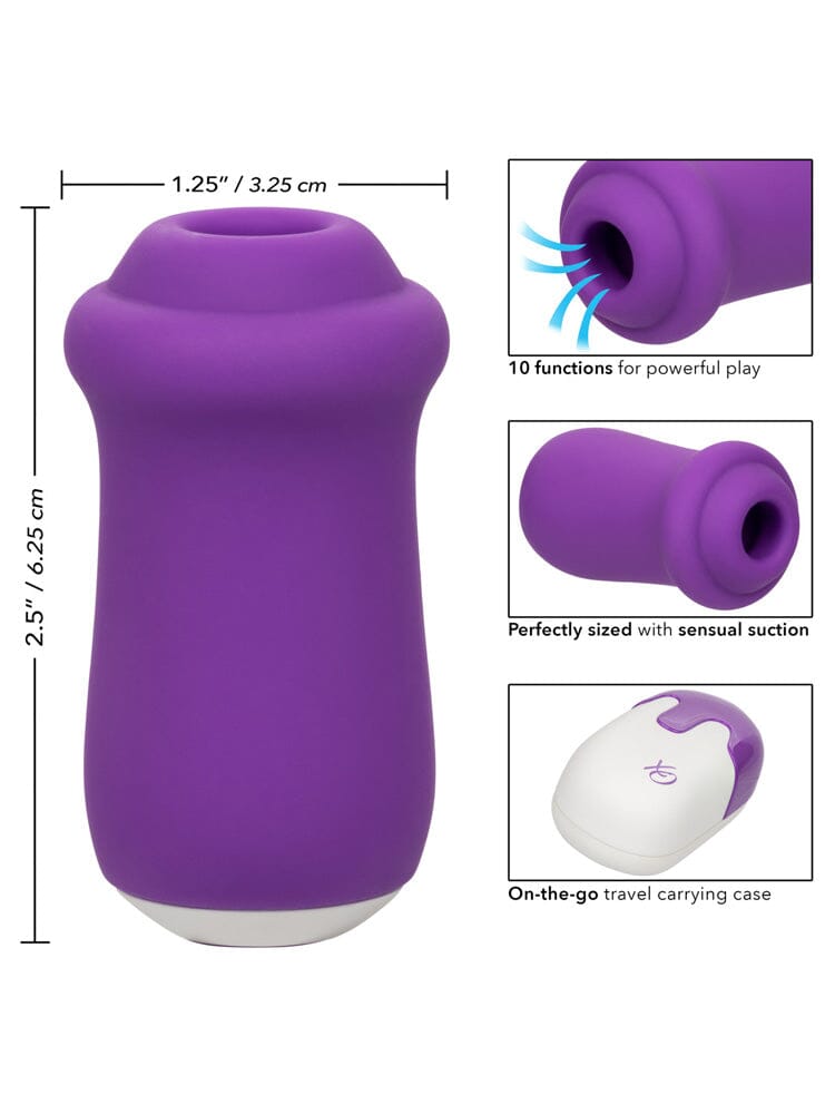 Sugar Rush Silicone Suction Stimulator Vibrators CalExotics Purple