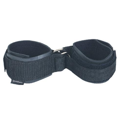Sportsheets Adjustable Velcro Super Cuffs  Bondage & Fetish Sportsheets International Black