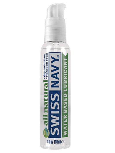 Swiss Navy All-Natural Personal Lubricant Lubes and Massage Swiss Navy 4 oz 