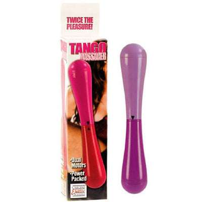 Tango Dual Ended Waterproof Massager Vibrators CalExotics Purple