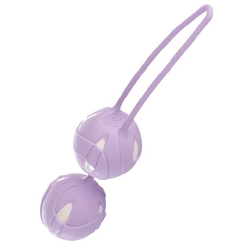 Teneo Duo Silicone Weighted Kegel Balls More Toys Fun Factory Purple/White 