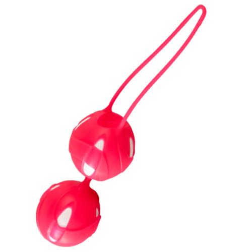 Teneo Duo Silicone Weighted Kegel Balls More Toys Fun Factory Red/White 
