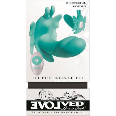 Butterfly Effect Remote Wearable Vibrator Vibrators Evolved Novelties Teal Green