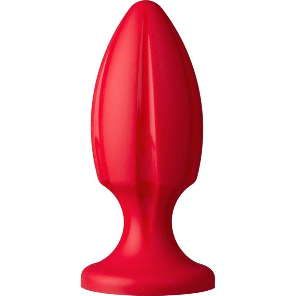 The Rocket Platinum Silicone Butt Plug Anal Toys Doc Johnson Red