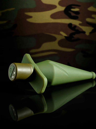 The Private Silicone Vibrating Butt Plug Anal Toys Selopa Green