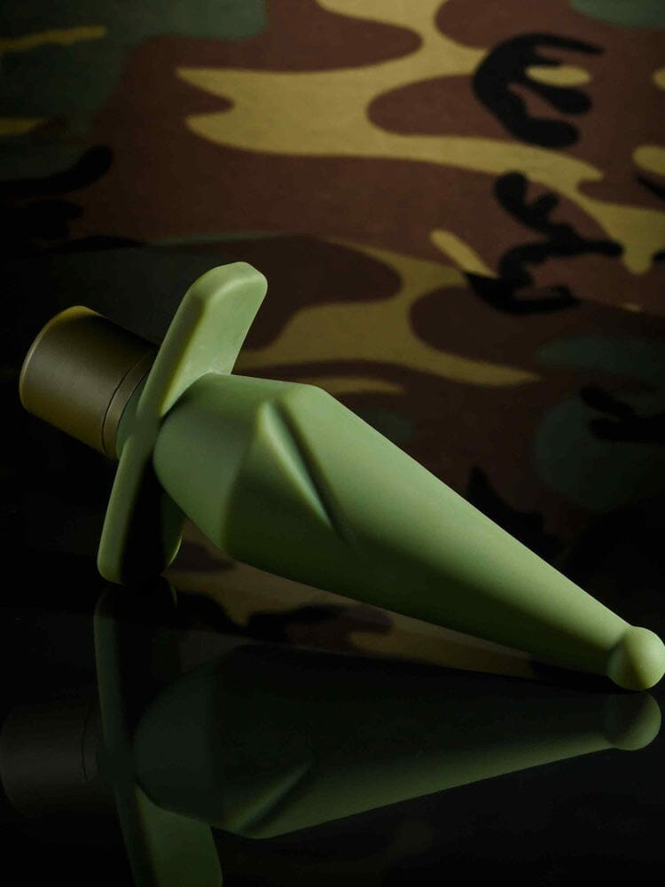 The Private Silicone Vibrating Butt Plug Anal Toys Selopa Green