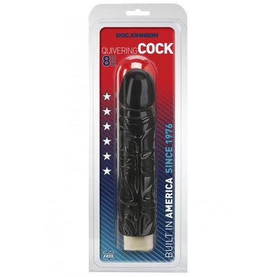 The Quivering Cock Semi-Realistic Dong Dildos Doc Johnson Black