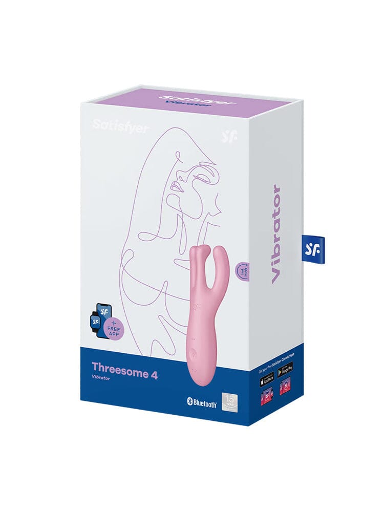 Threesome 4 Connect App Stimulator Vibrators Satisfyer Pink