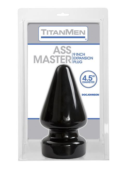 TitanMen Dual Density Expansion Butt Plug Anal Toys Doc Johnson Black Master