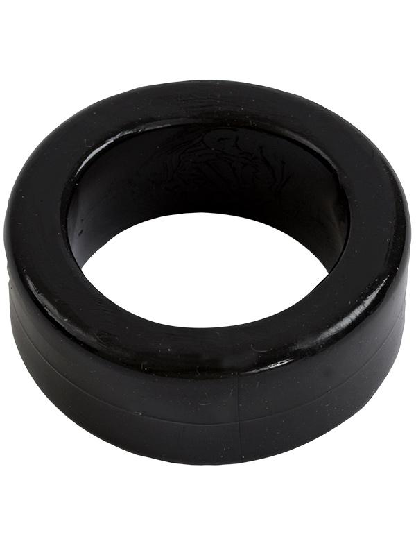 TitanMen Thick Stretch-to-Fit Cock Ring More Toys Doc Johnson Black