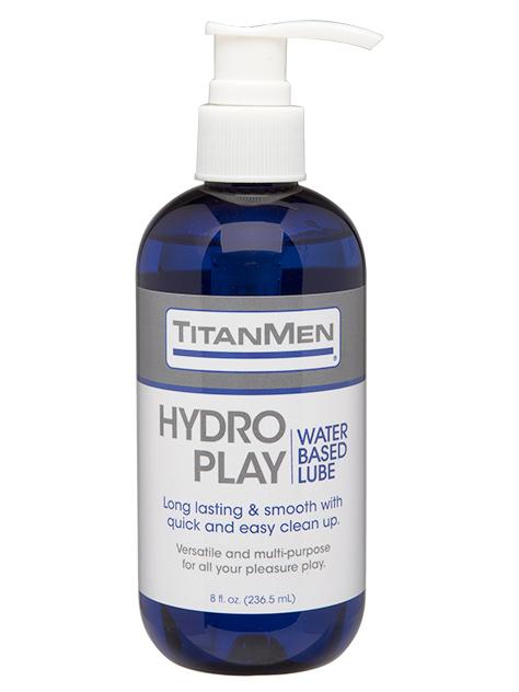 TitanMen Hydro Play Water Based Lubricant Lubes and Massage Doc Johnson 8 fl. Oz