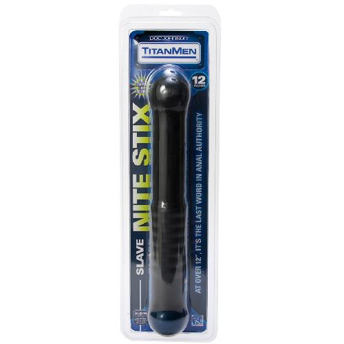 TitanMen Slave Nite Stix Anal Probe Anal Toys Doc Johnson Black