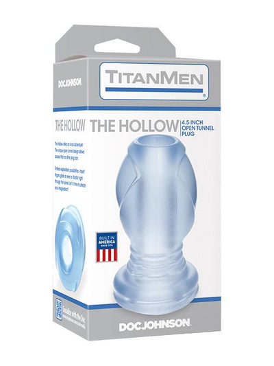 TitanMen The Hollow Open Tunnel Butt Plug Anal Toys Doc Johnson Clear