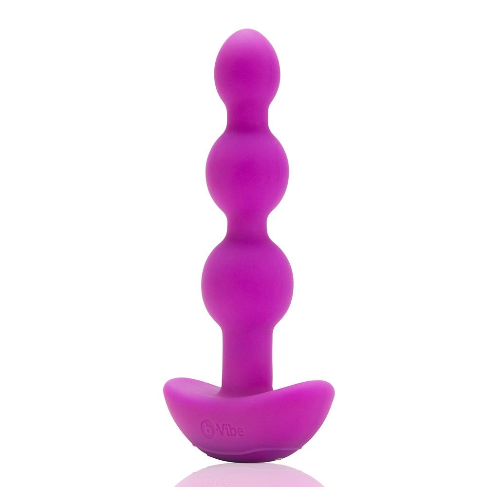 Triplet Vibrating Remote Beaded Anal Probe Anal Toys B-Vibe Pink