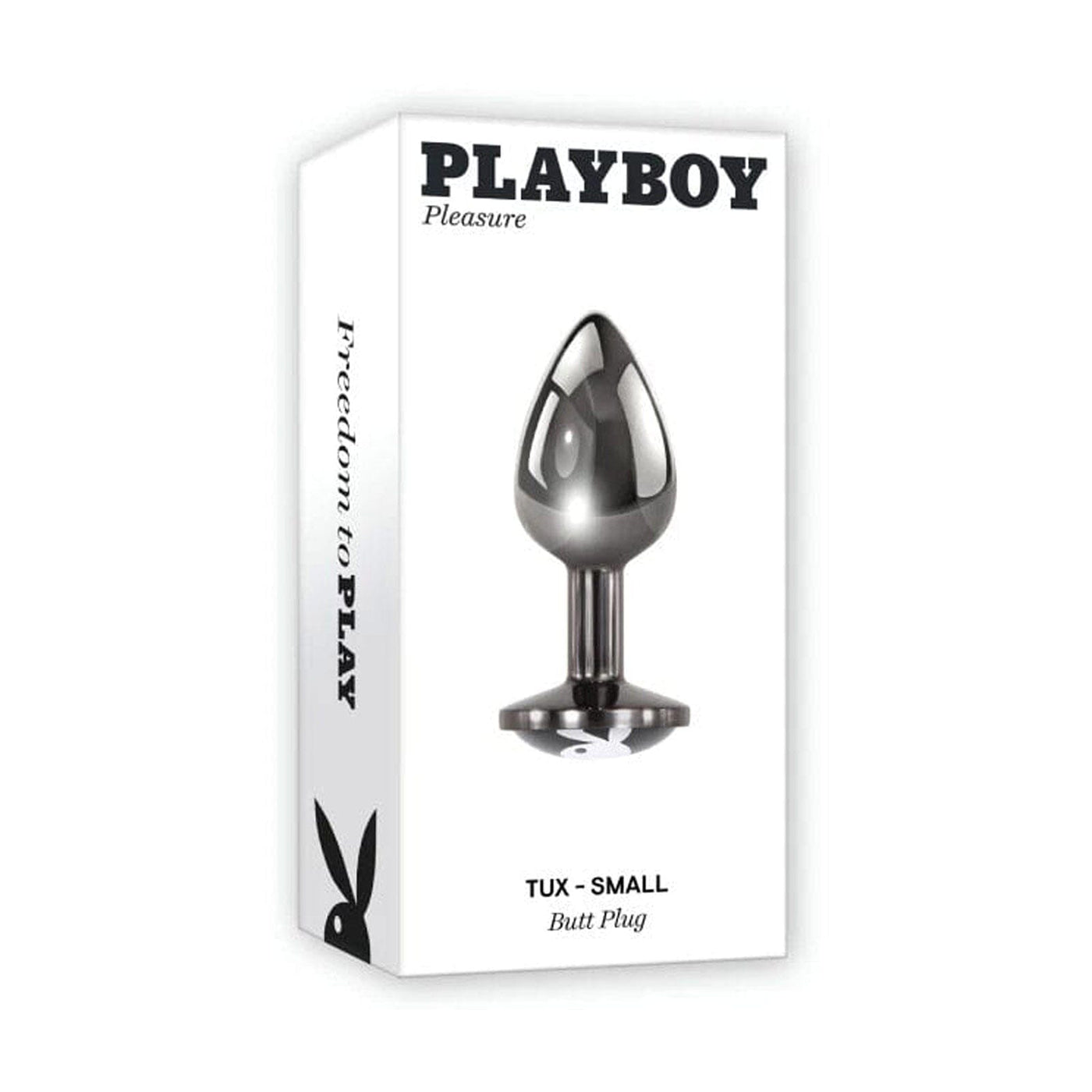 Tux Playboy Bunny Logo Metal Butt Plug