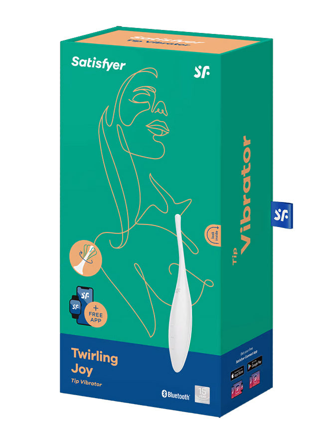 Twirling Joy Connect App Vibrator Vibrators Satisfyer White 