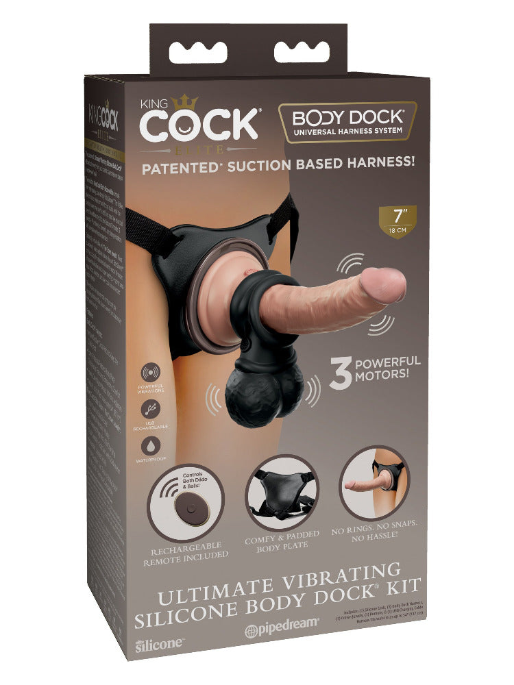 Ultimate Vibrating Silicone Body Dock Kit More Toys Pipedream Products 