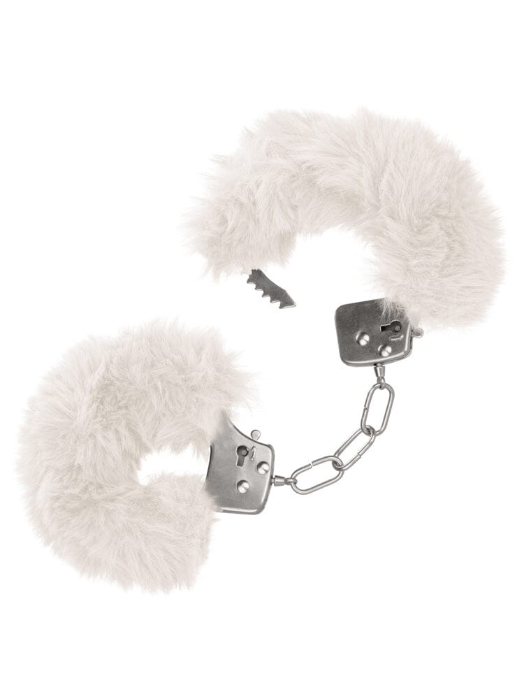 Ultra Fluffy Furry Handcuffs Bondage California Exotic Novelties White 