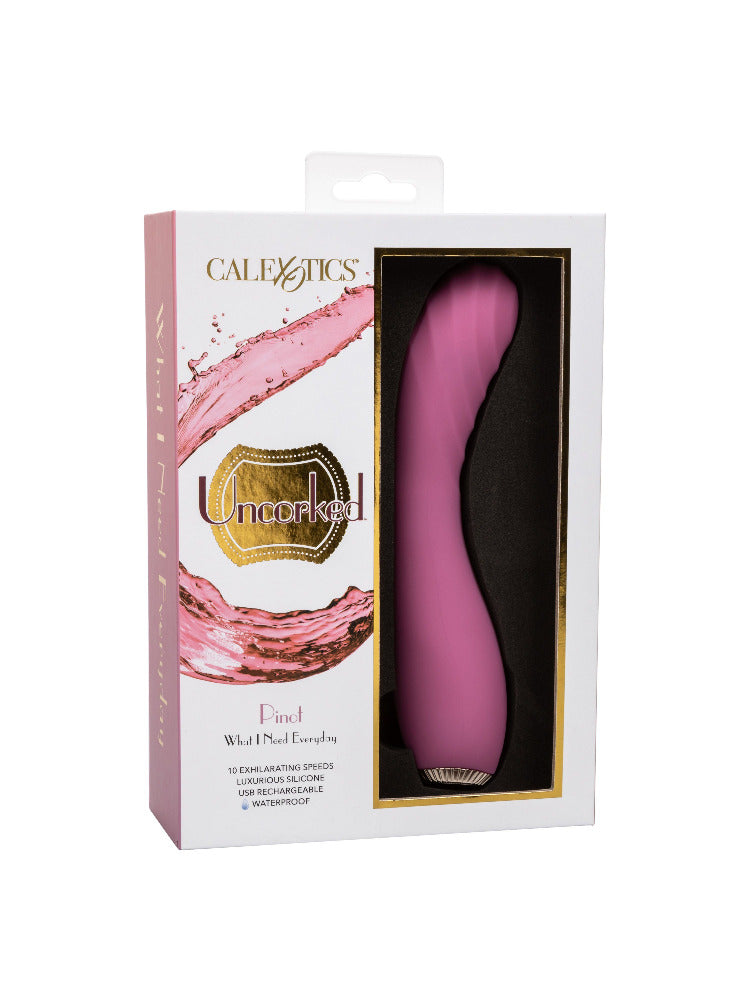 Uncorked: Pinot Rechargeable Massager Vibrators CalExotics Pink