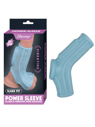 Vibrating Power Sleeve Wave Penis Enhancer More Toys Nasstoys Blue