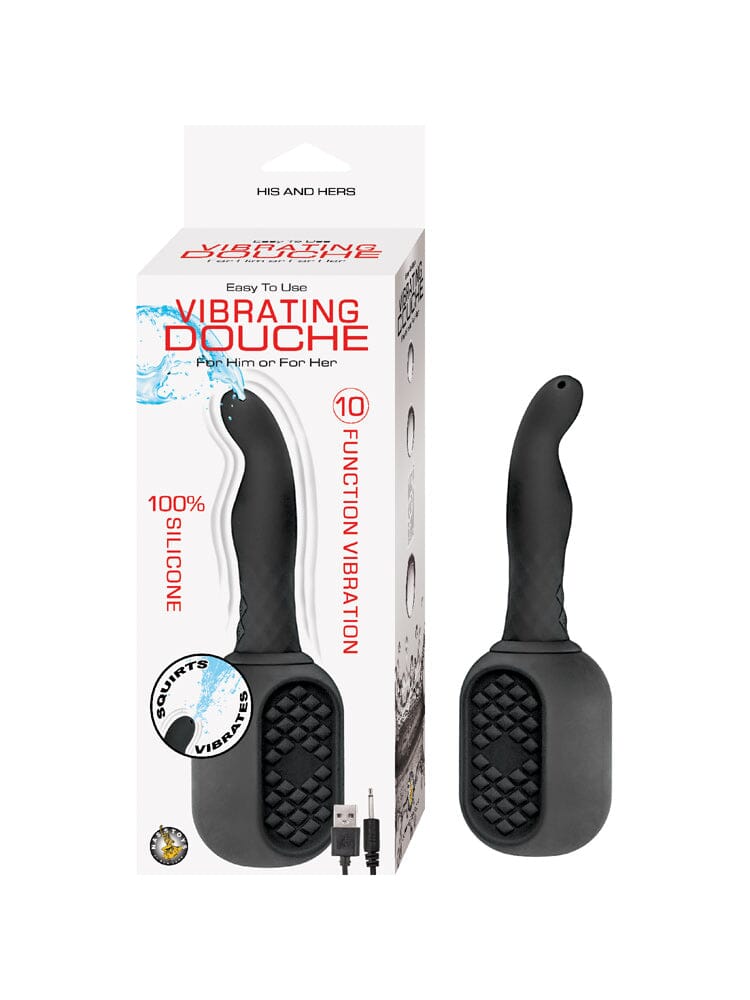 Vibrating Silicone Anal Douche