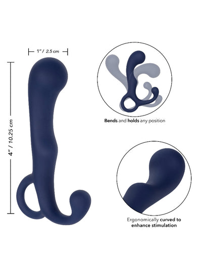 Viceroy Agility Ultra-Soft Prostate Probe Anal Toys CalExotics Blue 