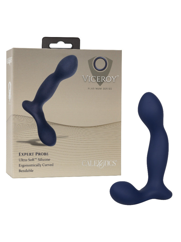 Viceroy Expert Ultra-Soft Prostate Probe Anal Toys CalExotics Blue