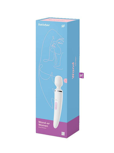 Wand-er Woman Rechargeable Massager Vibrators Satisfyer White
