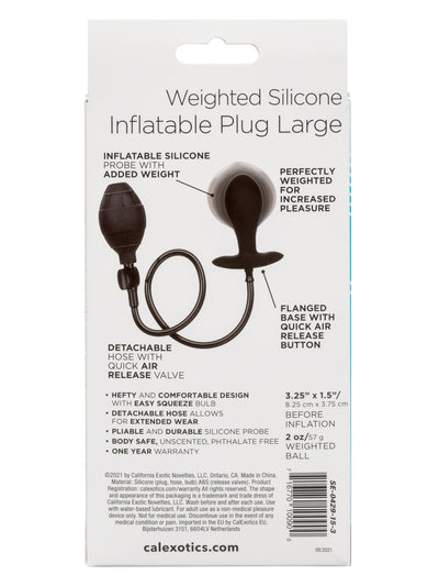 Weighted Silicone Inflatable Anal Probe Anal CalExotics 