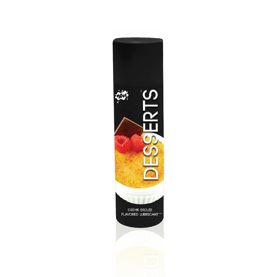Wet Desserts Edible Water Based Lubricant Lubes and Massage Wet Lubes Creme Brulee 1 oz