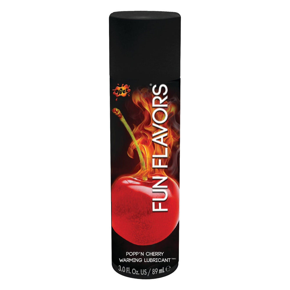 Fun Flavors 4-in-1 Edible Lubricant - Lubes and Massage - Wet - Popp'n Cherry