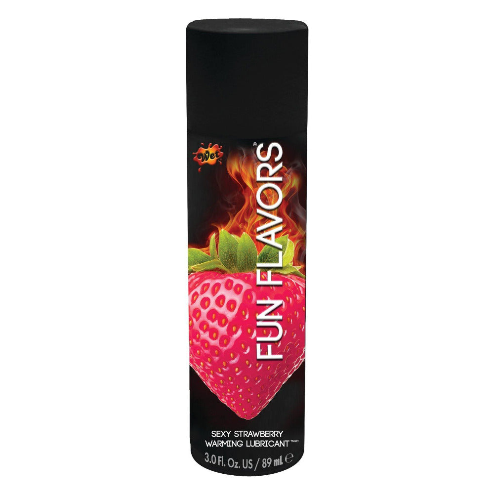 Fun Flavors 4-in-1 Edible Lubricant - Lubes and Massage - Wet - Sexy Strawberry