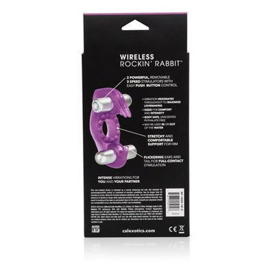Wireless Rockin’ Rabbit Cock Ring More Toys CalExotics Purple